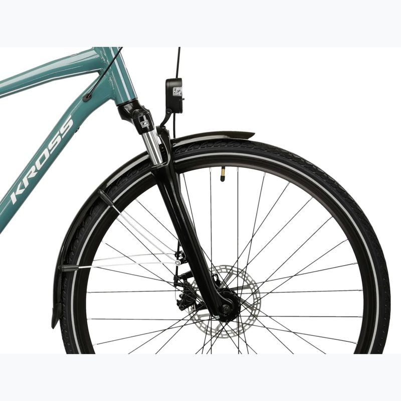Pánské trekingové kolo KROSS Trans 3.0 green/silver/gloss 6