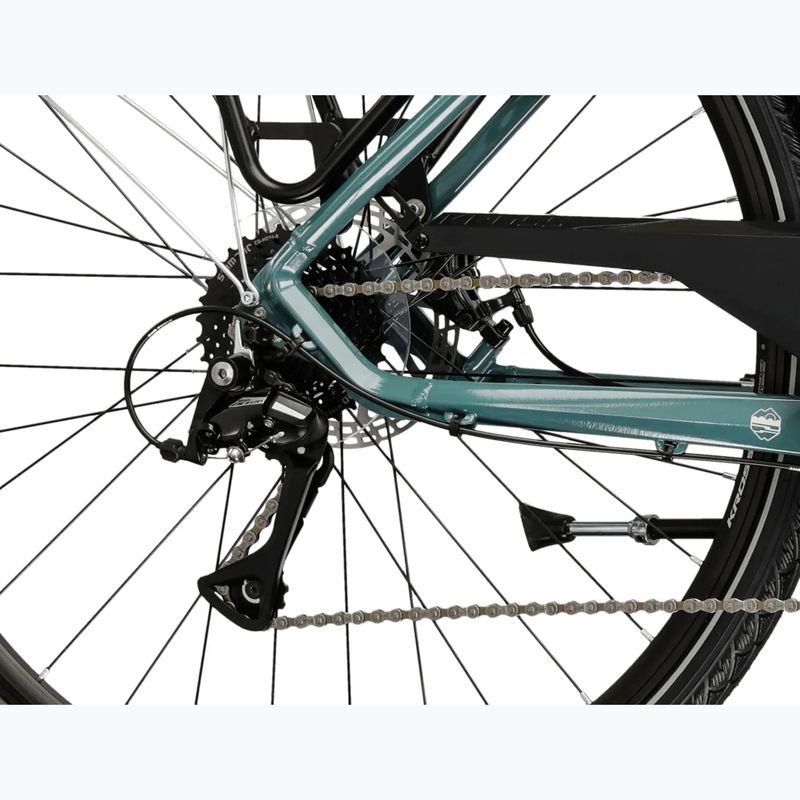Pánské trekingové kolo KROSS Trans 3.0 green/silver/gloss 8