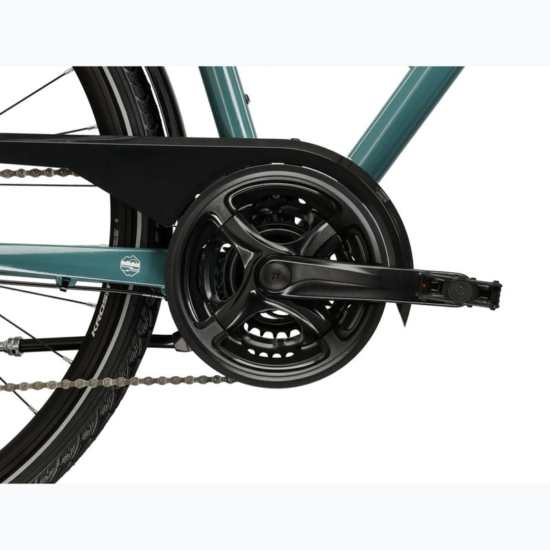 Pánské trekingové kolo KROSS Trans 3.0 green/silver/gloss 10