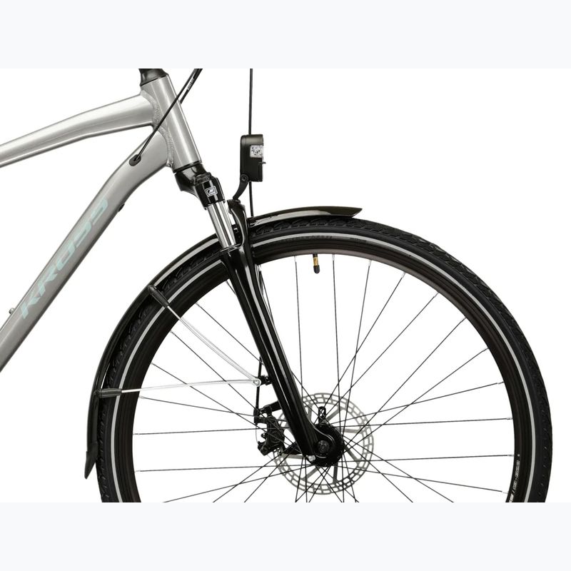 Pánské trekingové kolo KROSS Trans 3.0 silver/blue/gloss 6