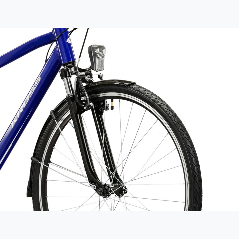 Pánské trekingové kolo KROSS Trans 1.0 navy blue/silver/gloss 5
