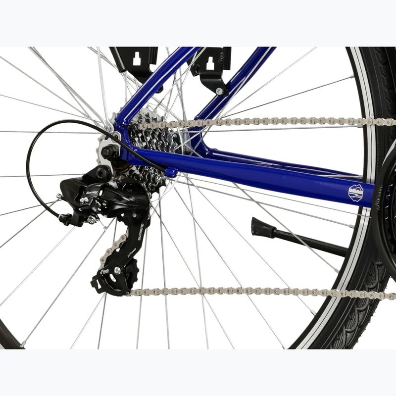 Pánské trekingové kolo KROSS Trans 1.0 navy blue/silver/gloss 7
