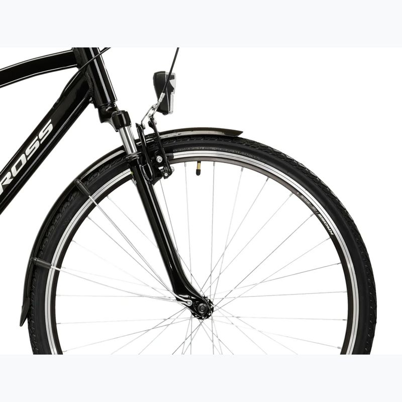 Pánské trekingové kolo KROSS Trans 1.0 black/silver/gloss 6