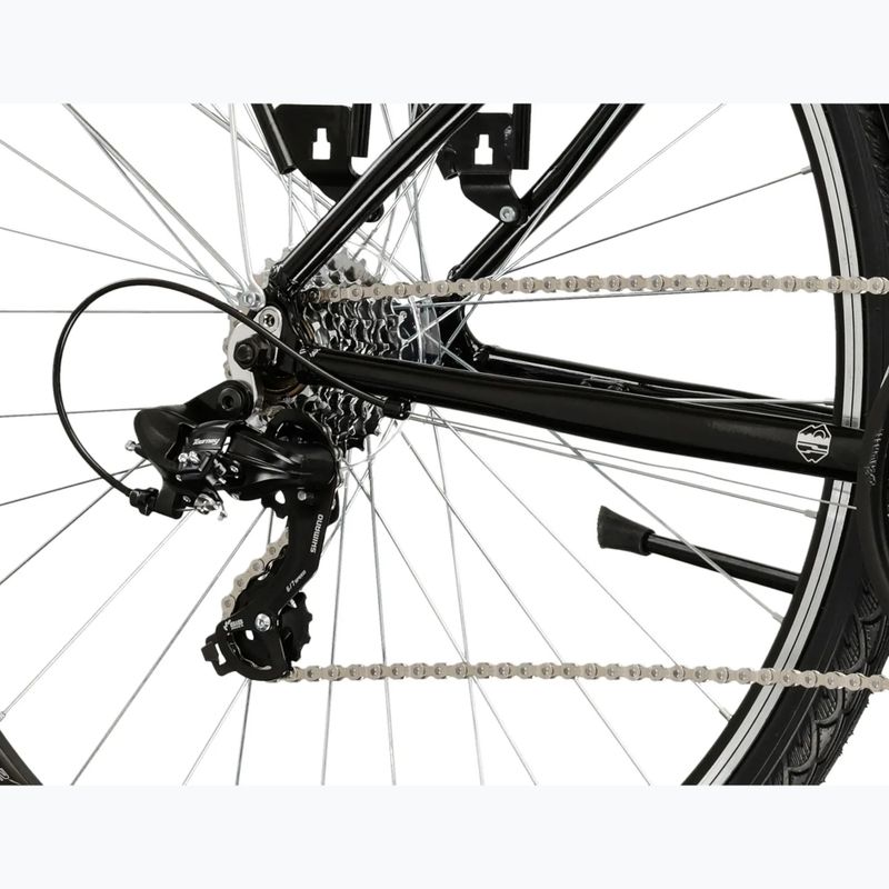 Pánské trekingové kolo KROSS Trans 1.0 black/silver/gloss 7