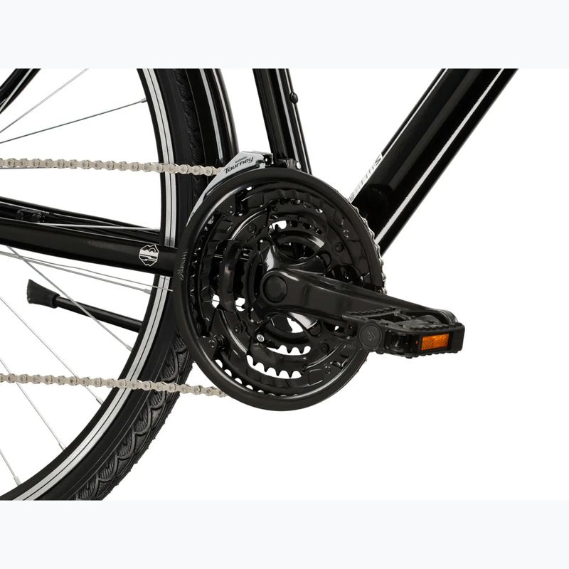 Pánské trekingové kolo KROSS Trans 1.0 black/silver/gloss 8