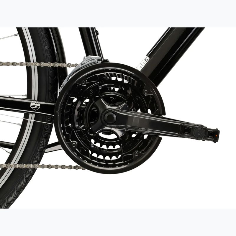 Pánské trekingové kolo KROSS Trans 1.0 black/silver/gloss 9
