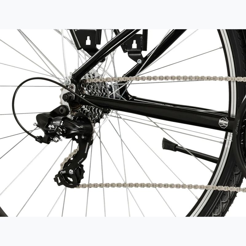 Dámské trekingové kolo KROSS Trans 1.0 In black/silver/gloss 7