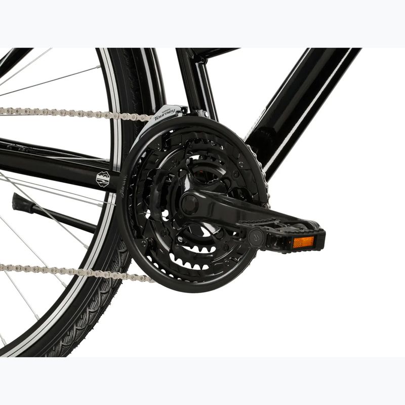 Dámské trekingové kolo KROSS Trans 1.0 In black/silver/gloss 8