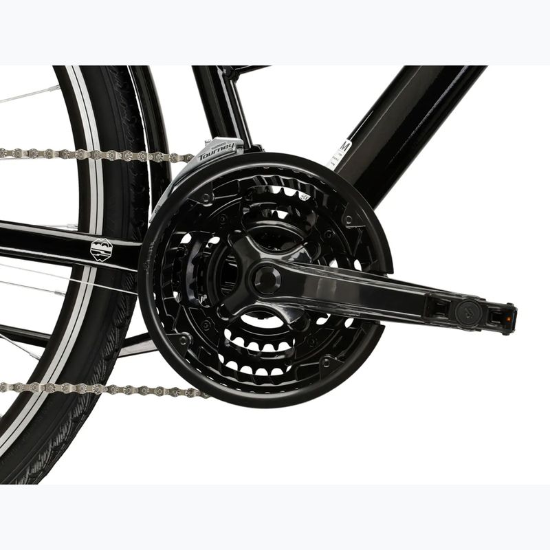 Dámské trekingové kolo KROSS Trans 1.0 In black/silver/gloss 9