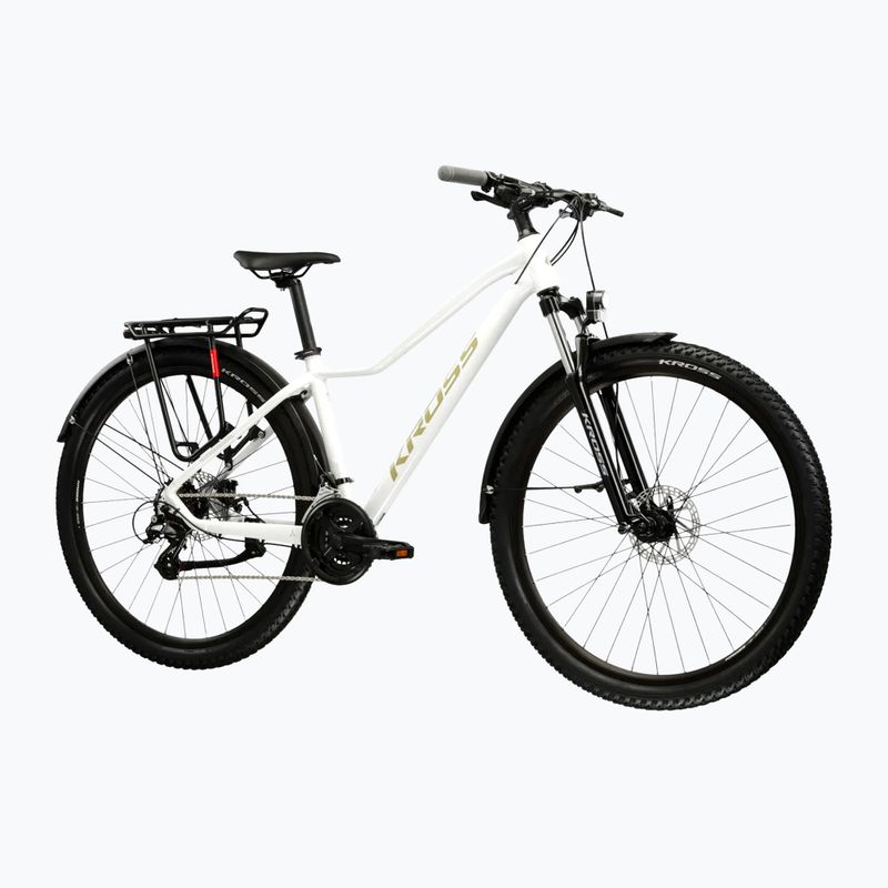 Dámské horské kolo KROSS Lea 2.0 Eq W 27.5 white/gold/gloss 2