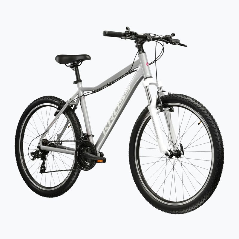 Dámské horské kolo KROSS Lea 1.0 silver/white/gloss 2
