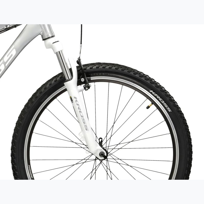 Dámské horské kolo KROSS Lea 1.0 silver/white/gloss 6