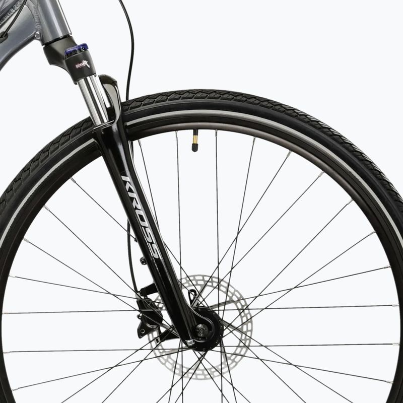 Dámské krosové kolo KROSS Evado 5.0 In grey/blue/gloss 6