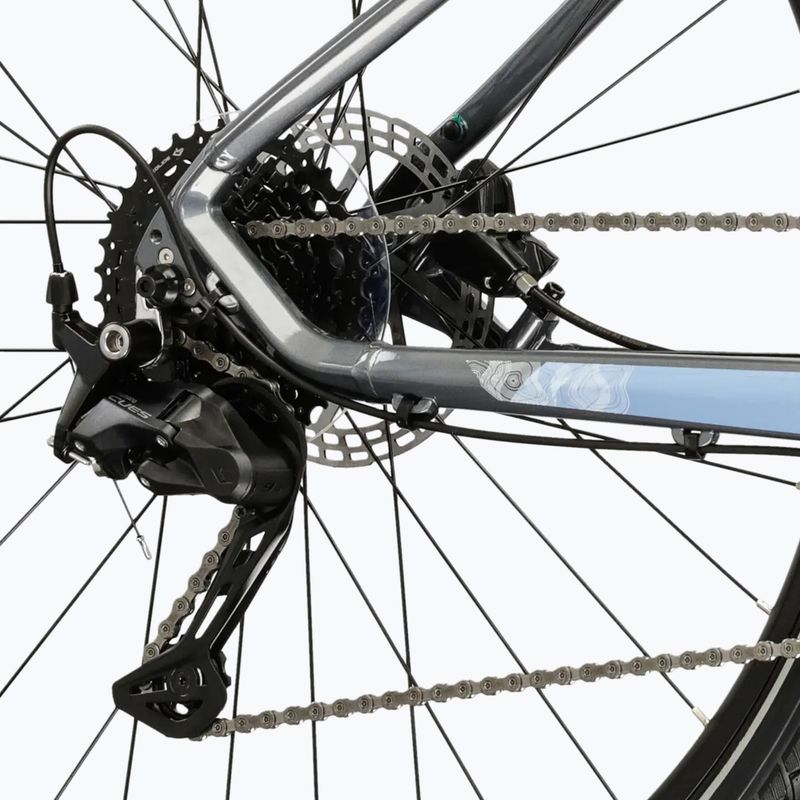 Dámské krosové kolo KROSS Evado 5.0 In grey/blue/gloss 8