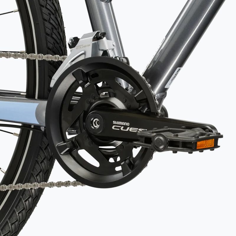 Dámské krosové kolo KROSS Evado 5.0 In grey/blue/gloss 9