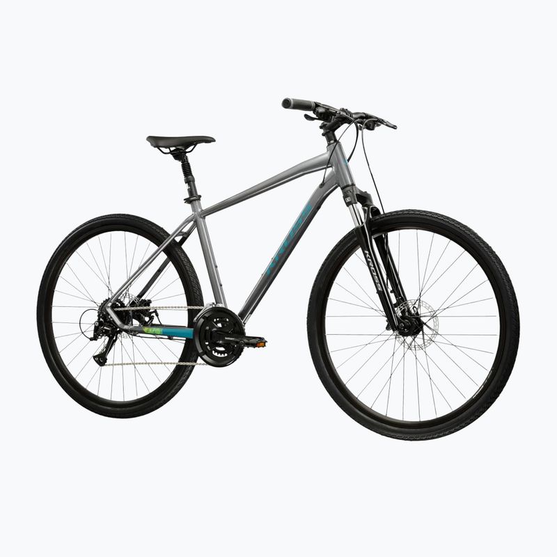 Krosové kolo KROSS Evado 3.0 grey/teal/gloss 2