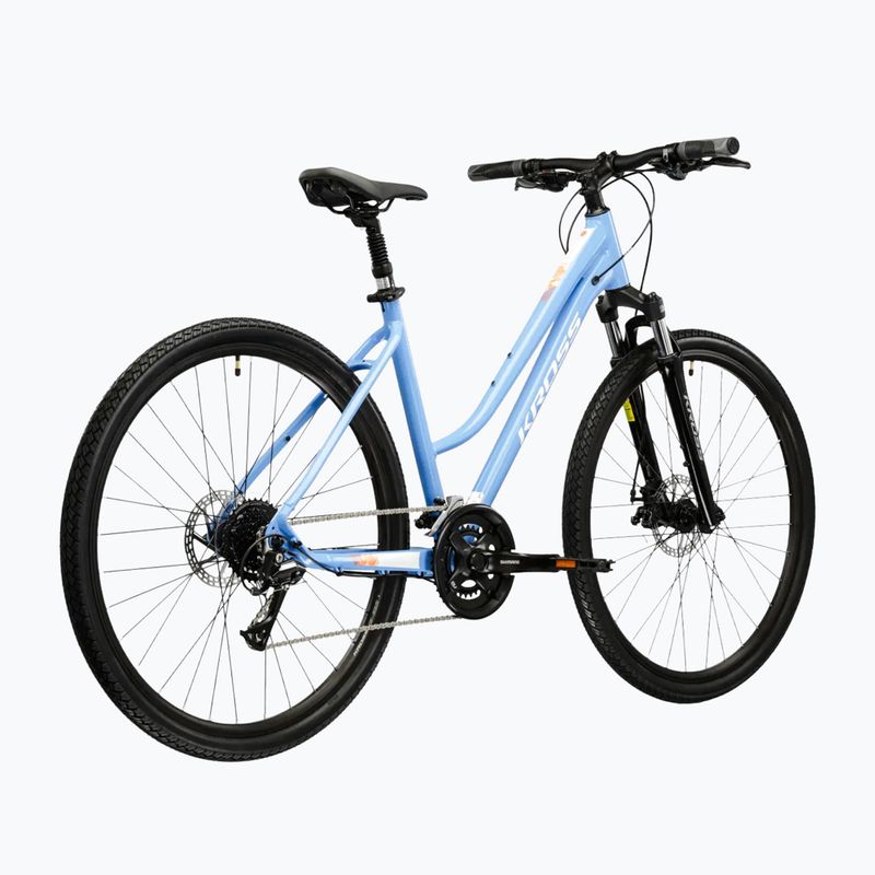 Dámské krosové kolo KROSS Evado 3.0 In blue/white/gloss 3