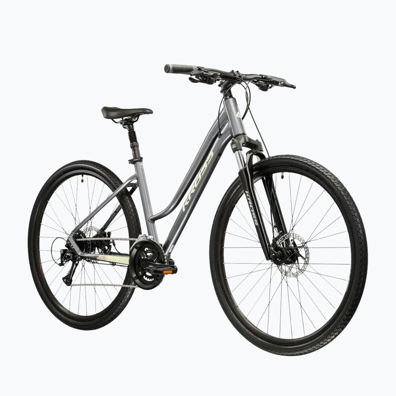 Dámské krosové kolo KROSS Evado 3.0 In grey/green/gloss 2