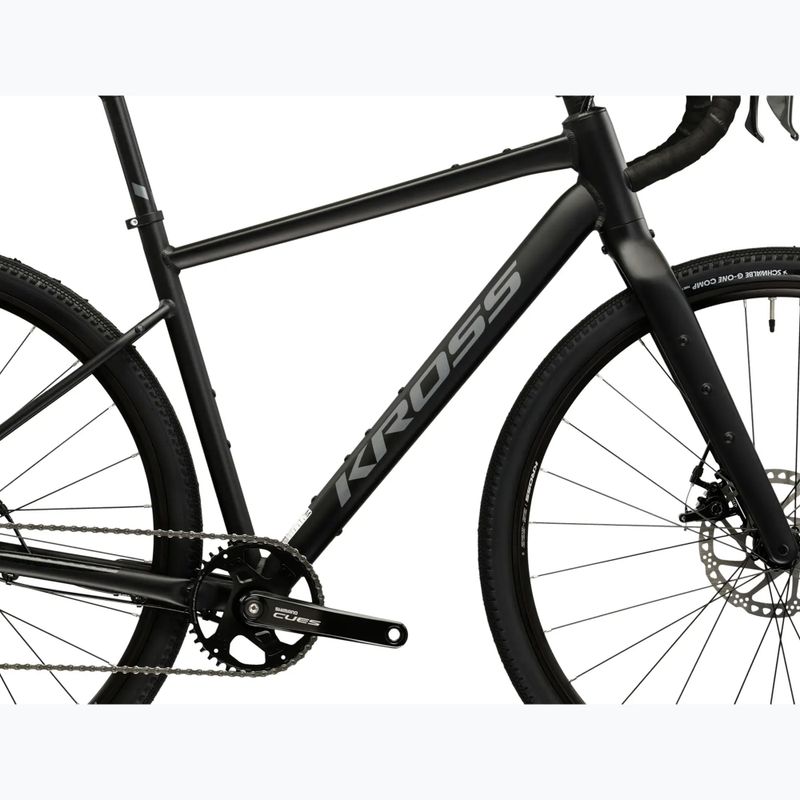 Gravelové kolo KROSS Esker 1.0 black/graphite/matte 12