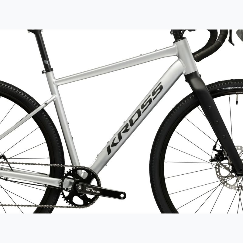 Gravelové kolo KROSS Esker 1.0 grey/graphite/matte 12