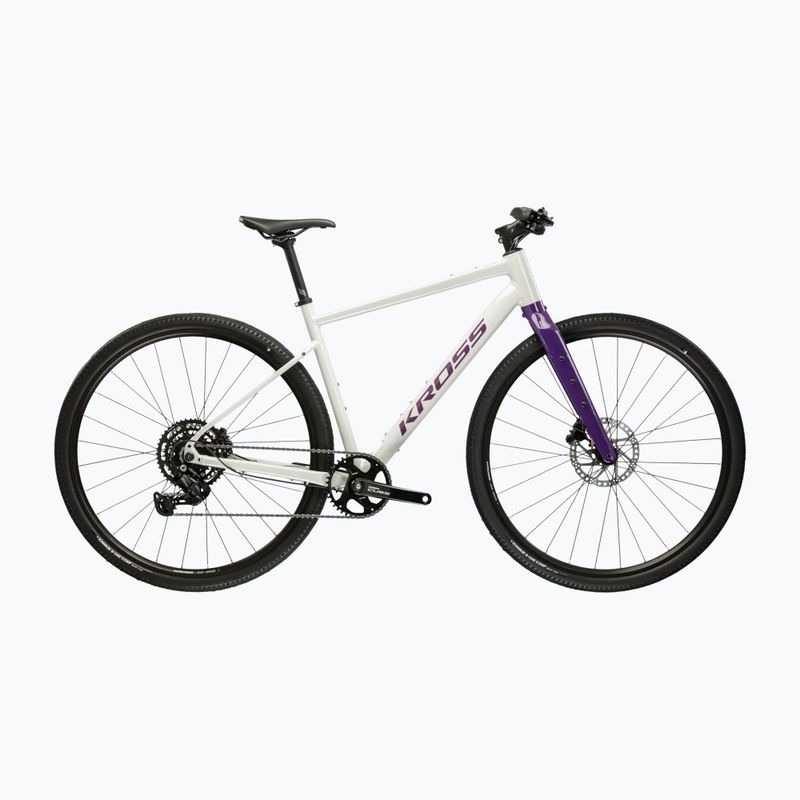 Gravelové kolo KROSS Esker 1.0 FL grey/purple/gloss