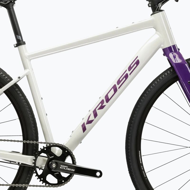 Gravelové kolo KROSS Esker 1.0 FL grey/purple/gloss 11