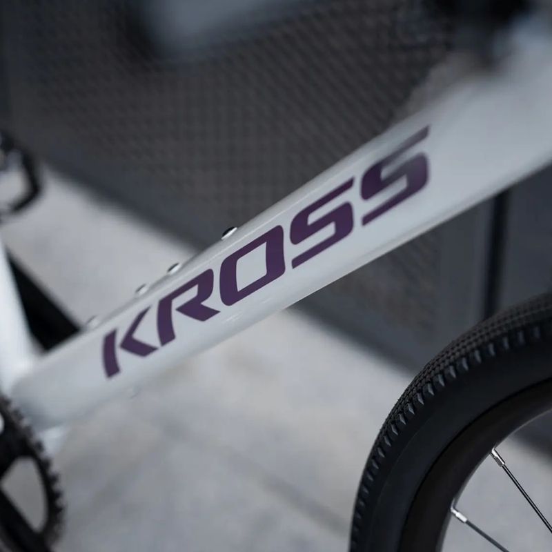 Gravelové kolo KROSS Esker 1.0 FL grey/purple/gloss 14
