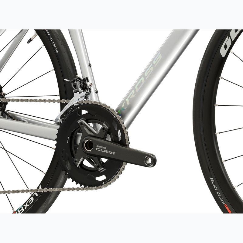 Silniční kolo KROSS Alta 2.0 silver/turquoise/gloss 8