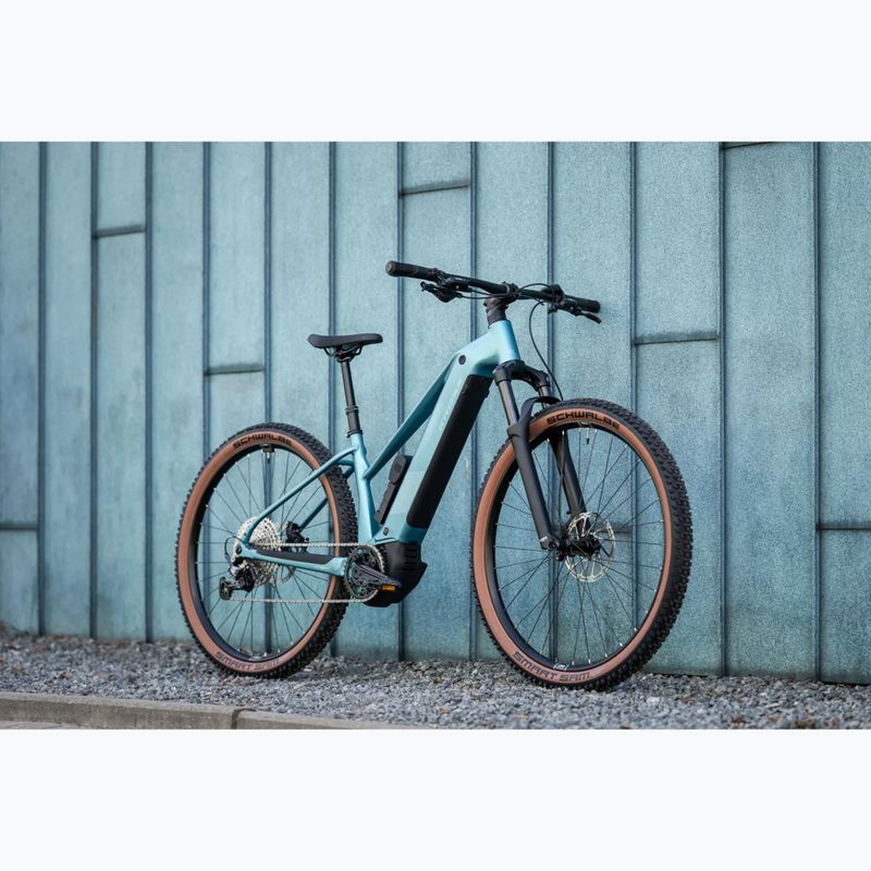 Dámské elektrokolo KROSS Influx Hyb 4.0 W 29 cells 800 Wh blue/light blue/matte 14