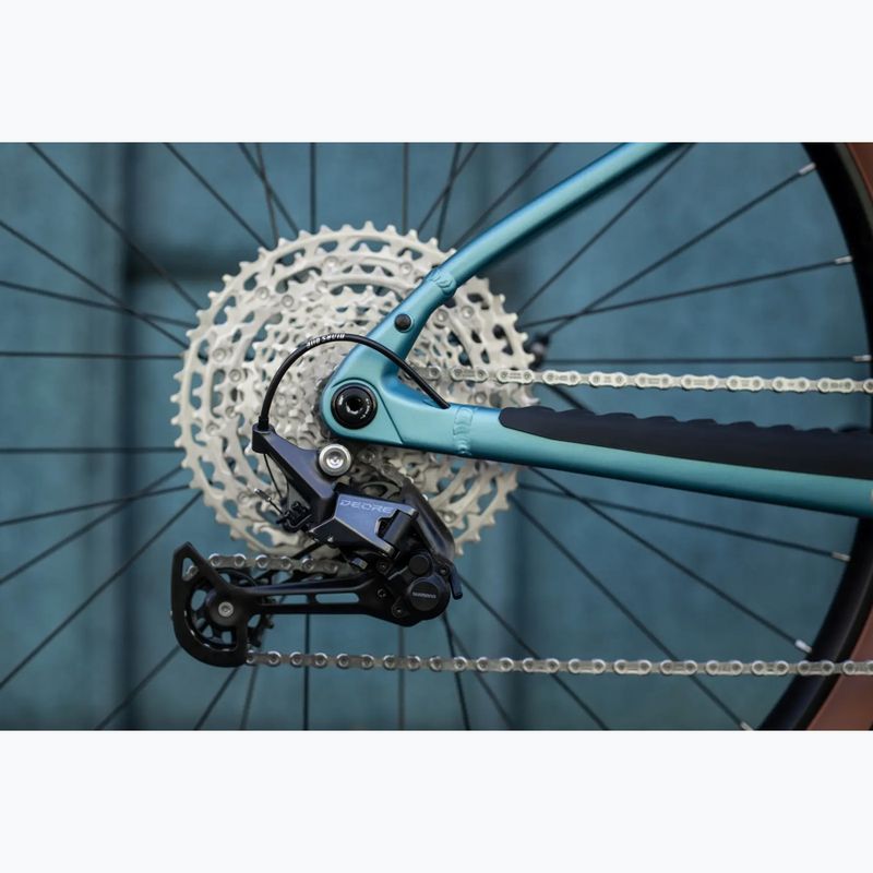 Dámské elektrokolo KROSS Influx Hyb 4.0 W 29 cells 800 Wh blue/light blue/matte 15