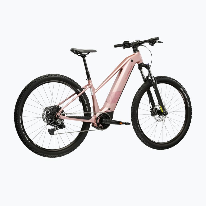 Dámské elektrokolo KROSS Influx Hyb 3.0 27,5 el. 800 Wh pink/burgundy/matte 3