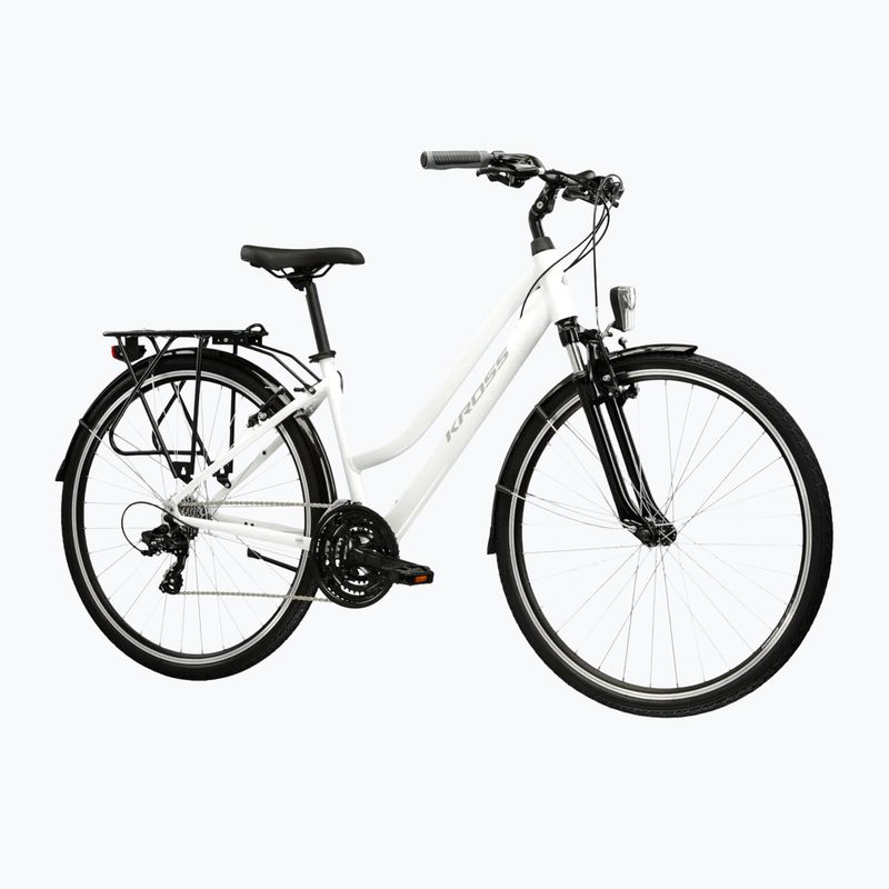 Dámské trekingové kolo KROSS Trans 1.0 In white/grey/gloss 2