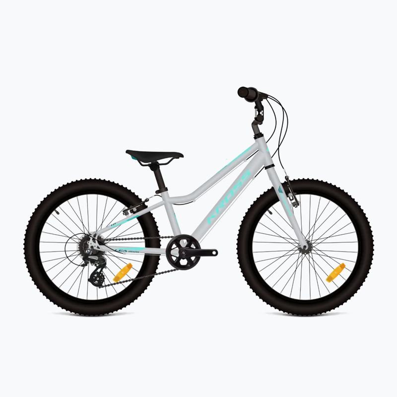 Dětské kolo KROSS Lea Mini 1.0 silver/turquoise/gloss