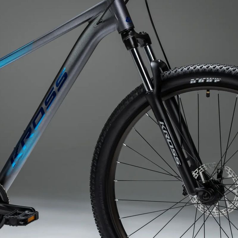 Horské kolo KROSS Hexagon X200 27,5" grey/blue/matte 19