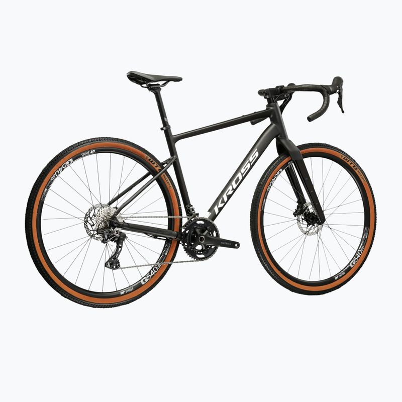 Gravelové kolo KROSS Esker 6.0 black/white/matte/gloss 3