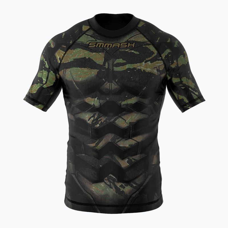 SMMASH Tiger Armour dětský rashguard zelený
