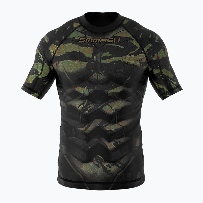 SMMASH Tiger Armour pánský Rashguard zelený RSO2