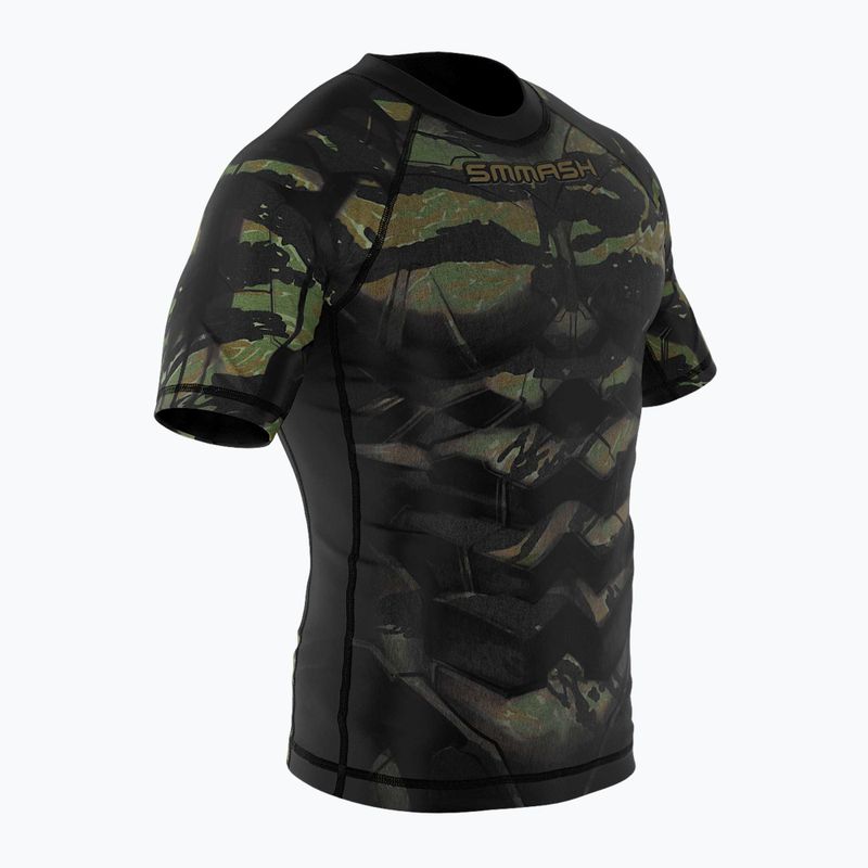 SMMASH Tiger Armour dětský rashguard zelený 3