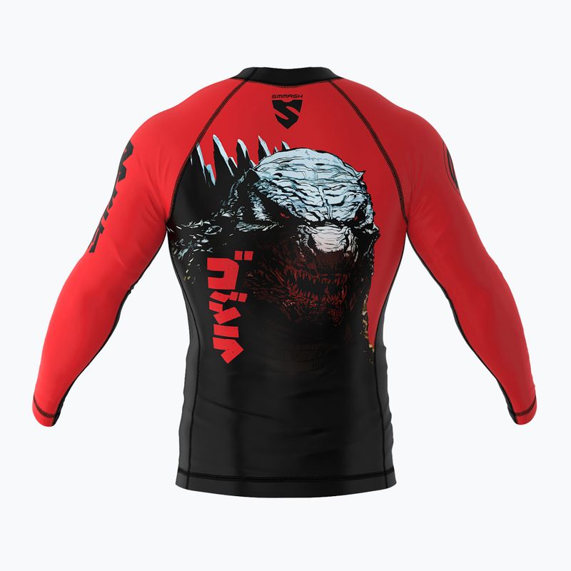 Dětský rashguard longsleeve SMMASH Zilla červený 2