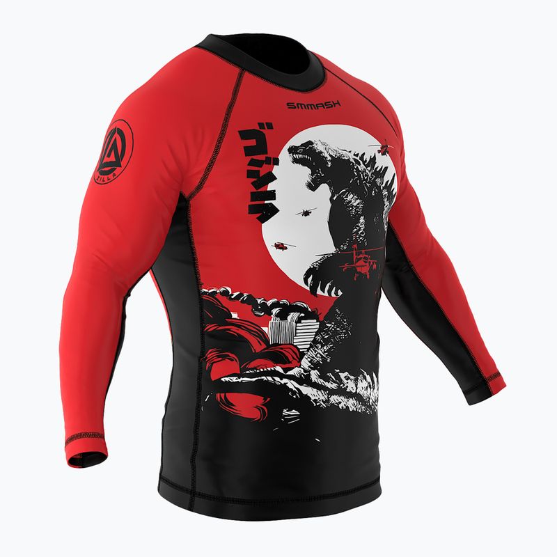 Dětský rashguard longsleeve SMMASH Zilla červený 3