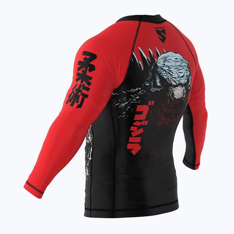 Dětský rashguard longsleeve SMMASH Zilla červený 5
