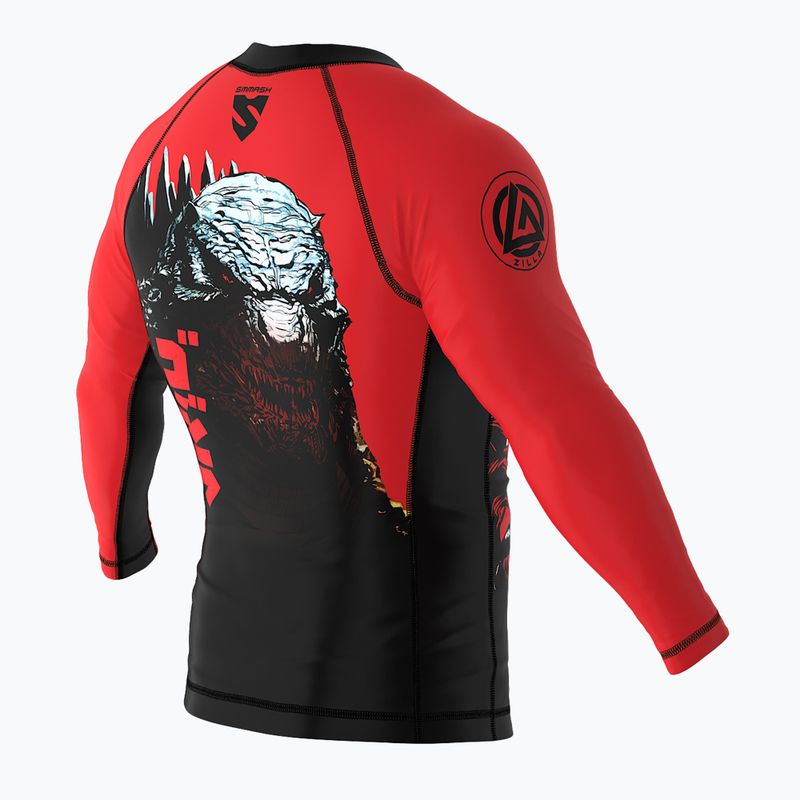 Dětský rashguard longsleeve SMMASH Zilla červený 6