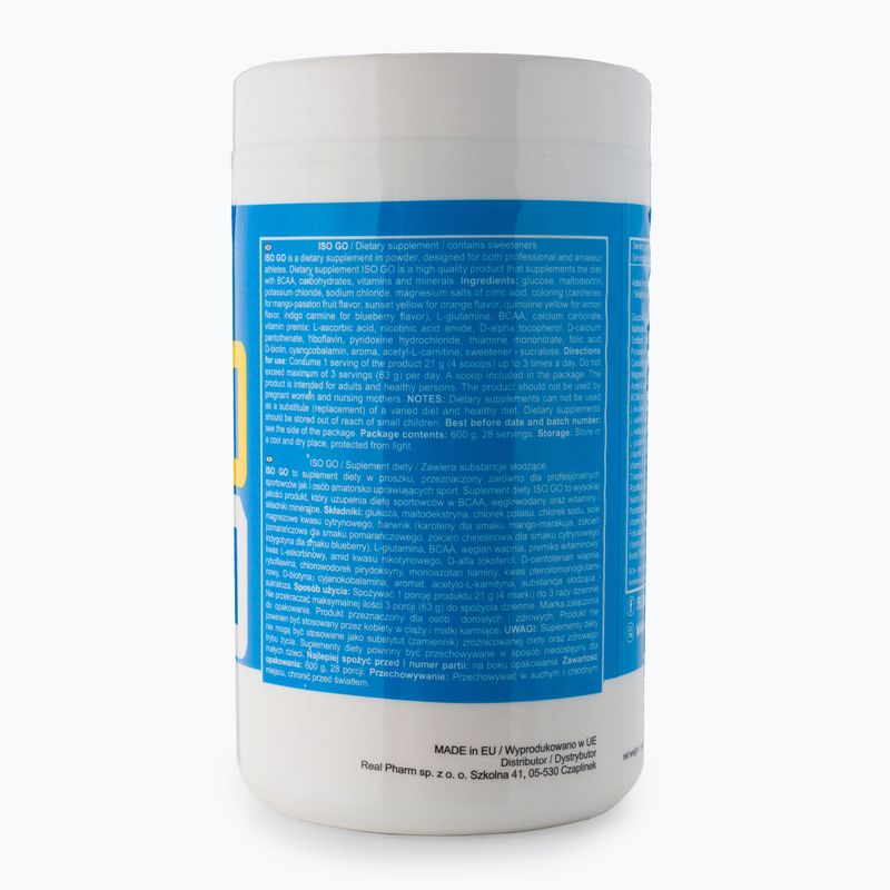 ISO GO Real Pharm aminokyseliny 600g pomeranč 701169 3