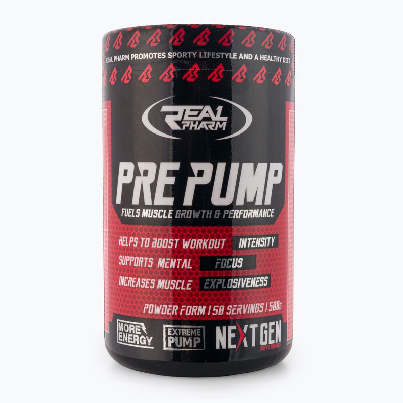 Předtréninkový přípravek Real Pharm Pre Pump 500g borůvka 702371