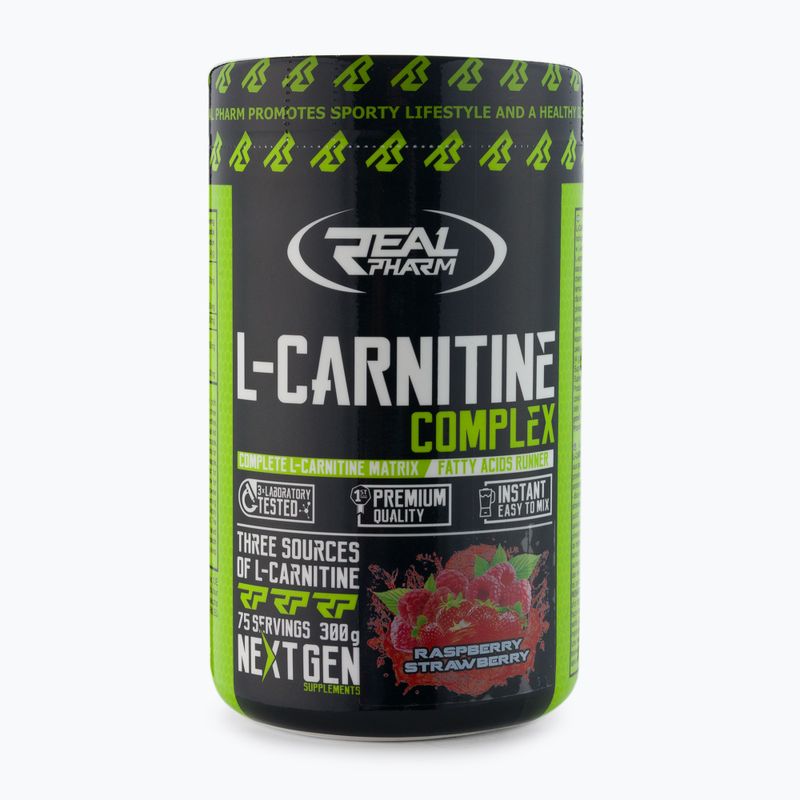 L-karnitin Complex Real Pharm spalovač tuků 300g malina-jahoda 703767