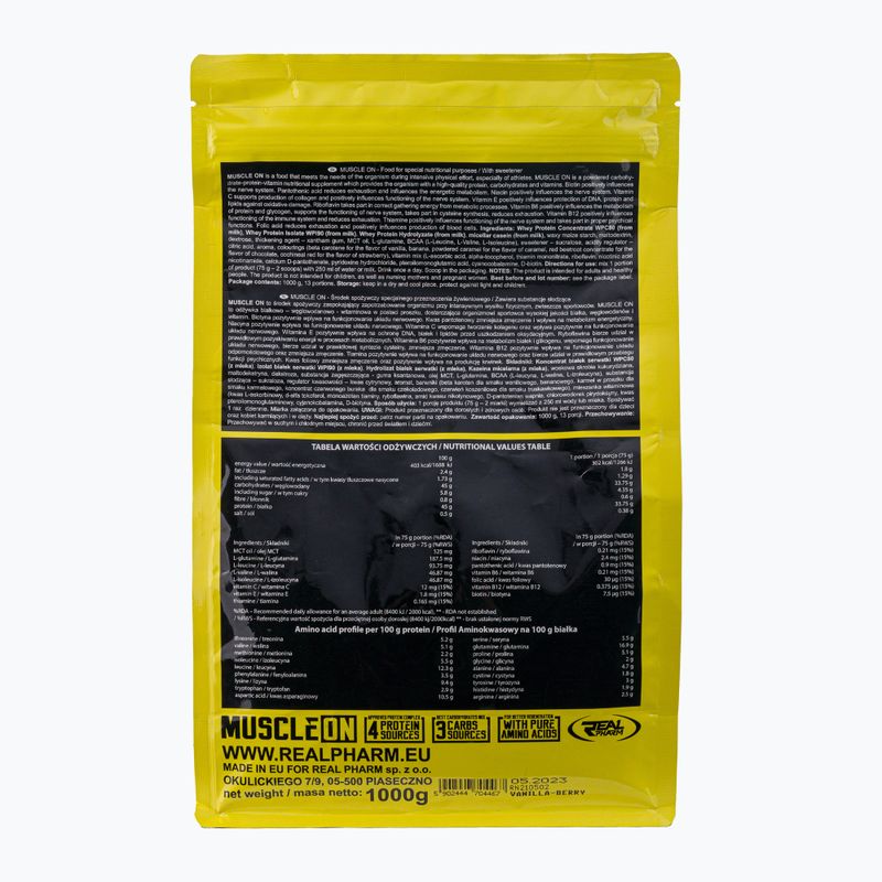 Gainer Real Pharm Muscle ON 1kg vanilka-borůvka 704467 2