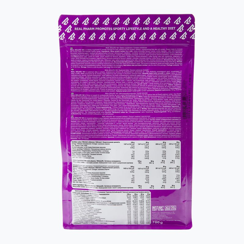 Whey Real Pharm Real Isolate 700g milionářský řez 706546 2