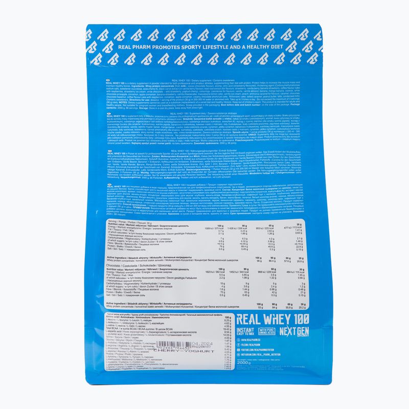 Whey Real Pharm Real 2kg višňový jogurt 706652 2