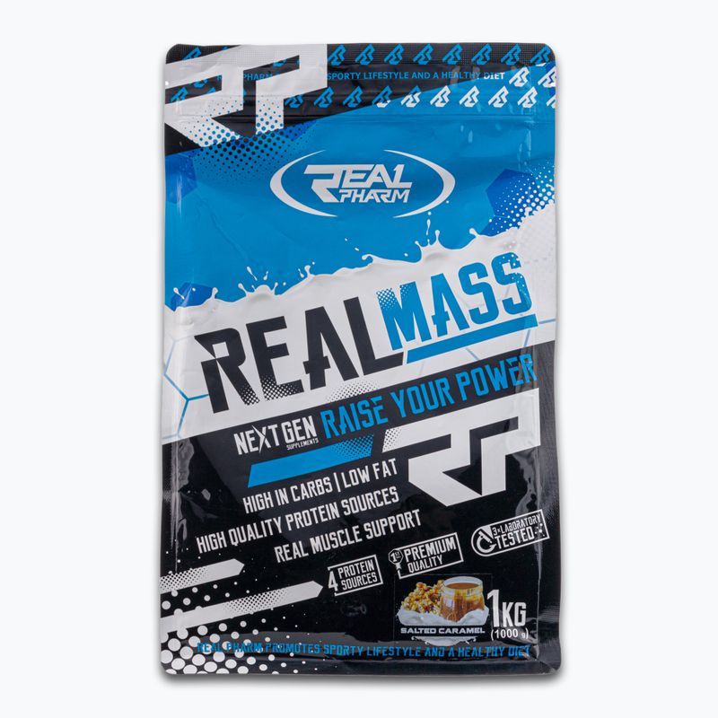 Gainer Real Pharm Real Mass 1kg slaný karamel 709059
