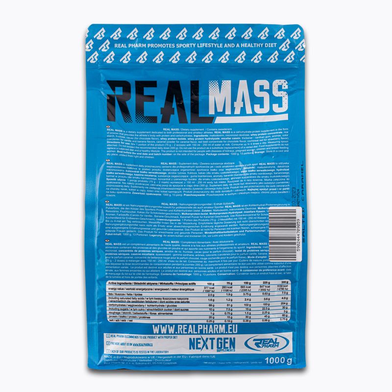 Gainer Real Pharm Real Mass 1kg slaný karamel 709059 2